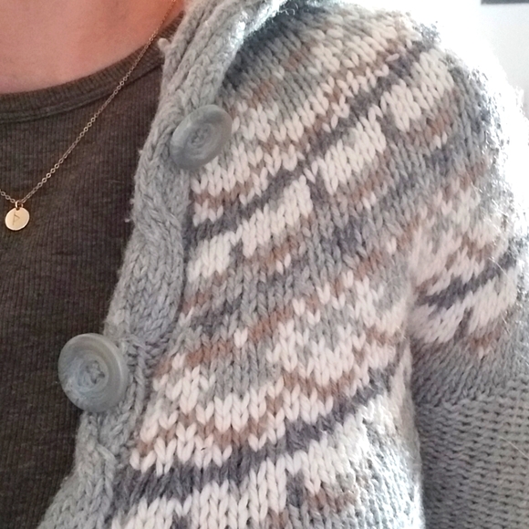 Zara Jaquard Fair Isle Cardigan ASO Hermion Granger - Picture 4 of 9